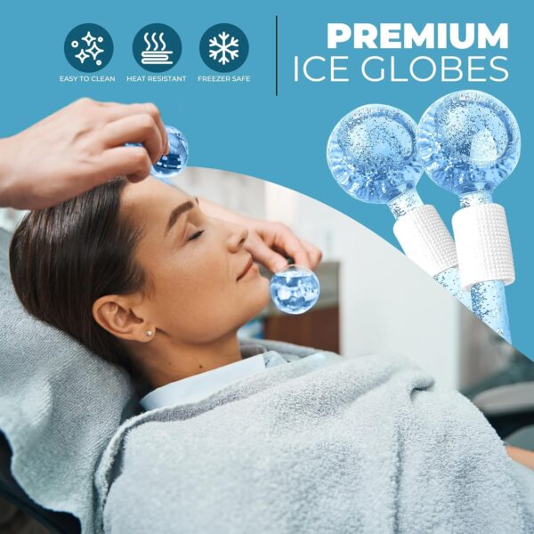 blue ice roller globe