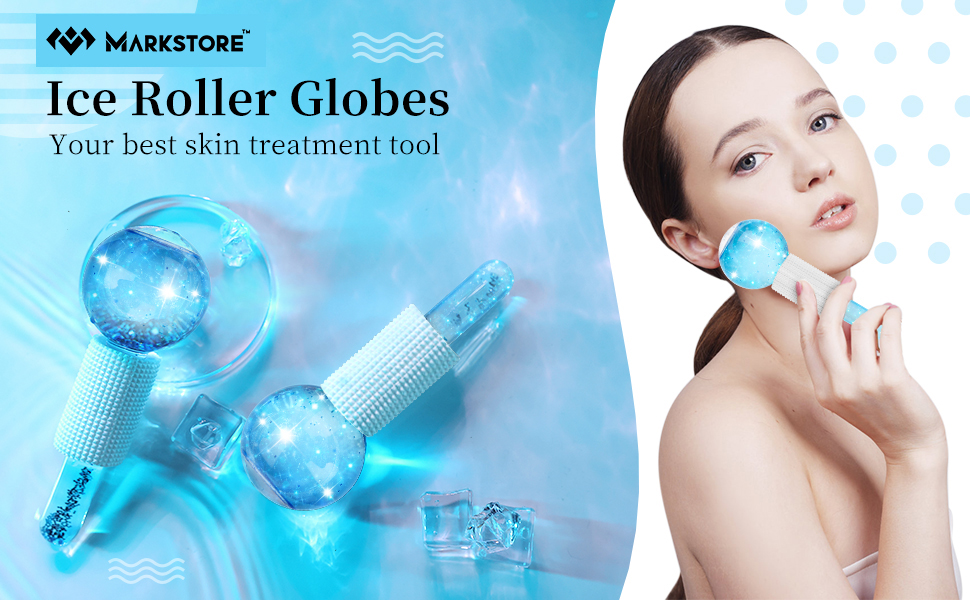blue ice roller globe