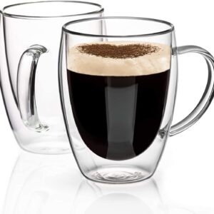 Double Wall Glass Coffee Mugs