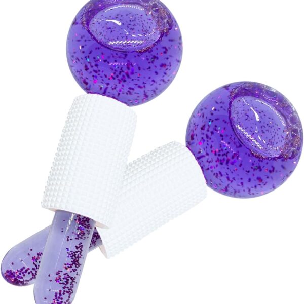 Purple ice roller globe