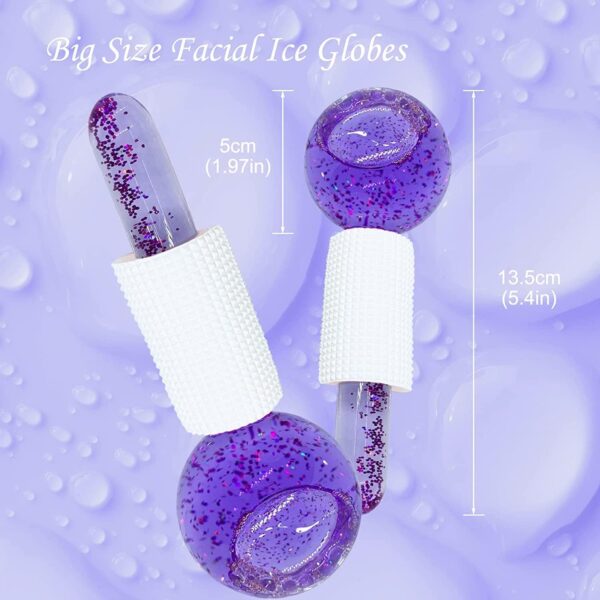 Purple ice roller globe