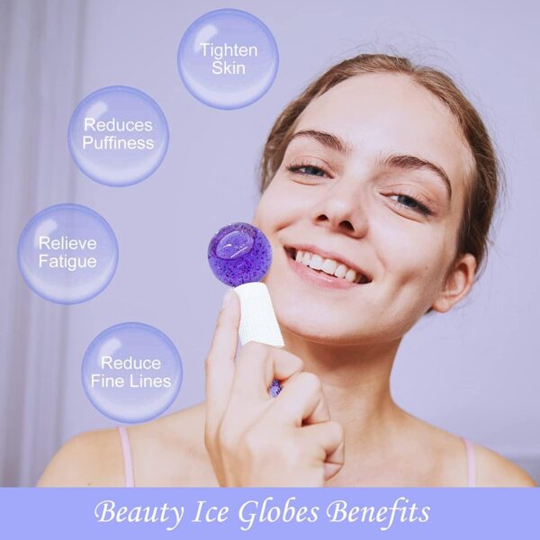 Purple ice roller globe