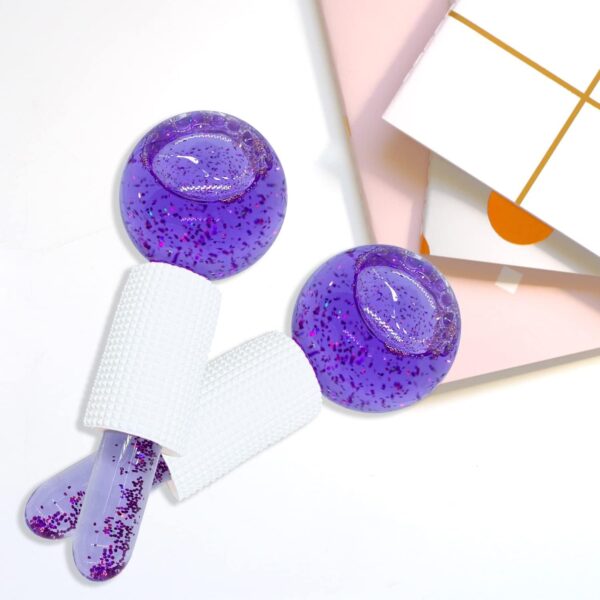 Purple ice roller globe