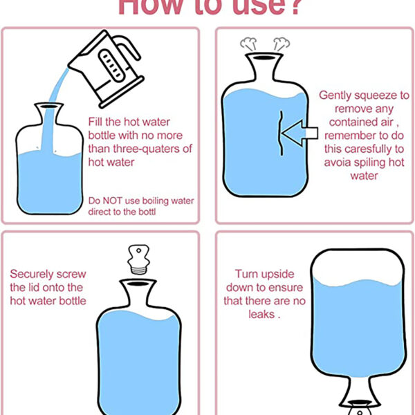 pvc hot water bottle
