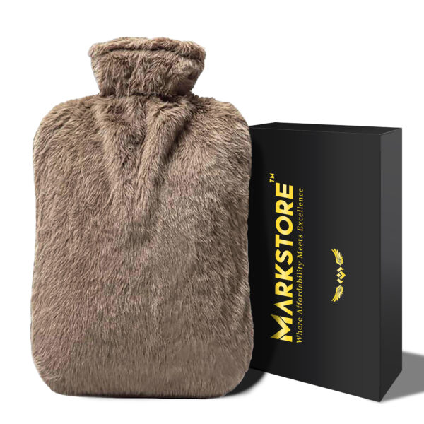 brown hot water bottle