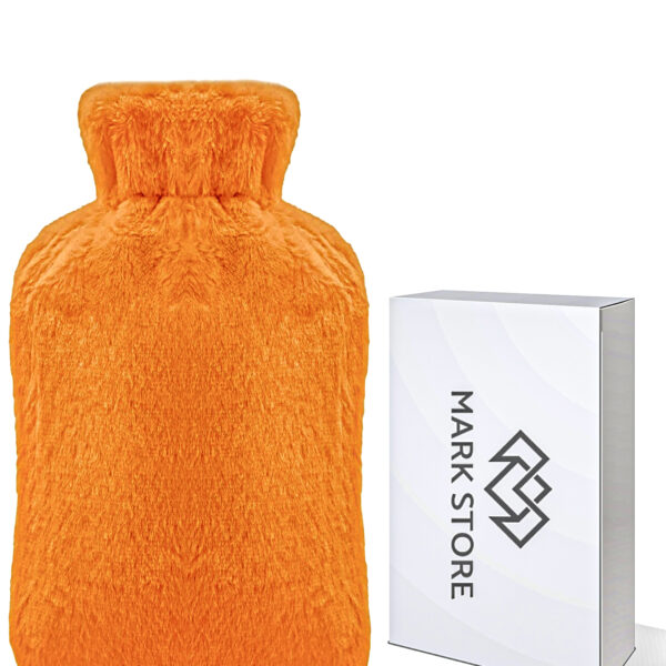 orange hot water bottle