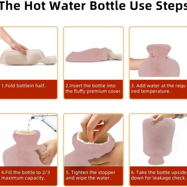 pink hot water bottle
