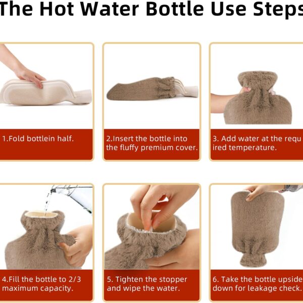 brown hot water bottle