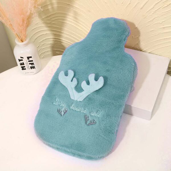 aqua color hot water bottle