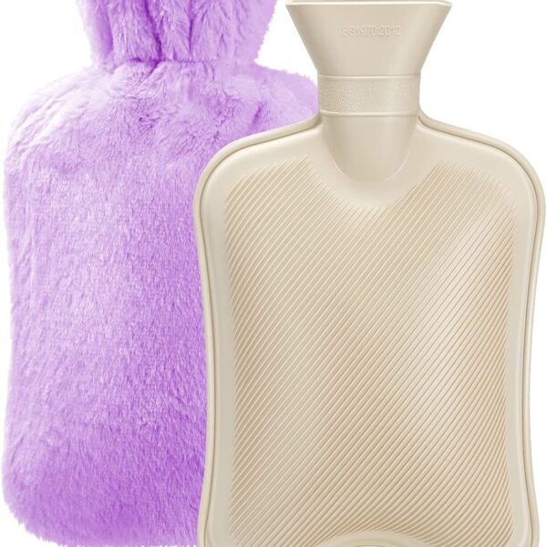 purple hot water bottle