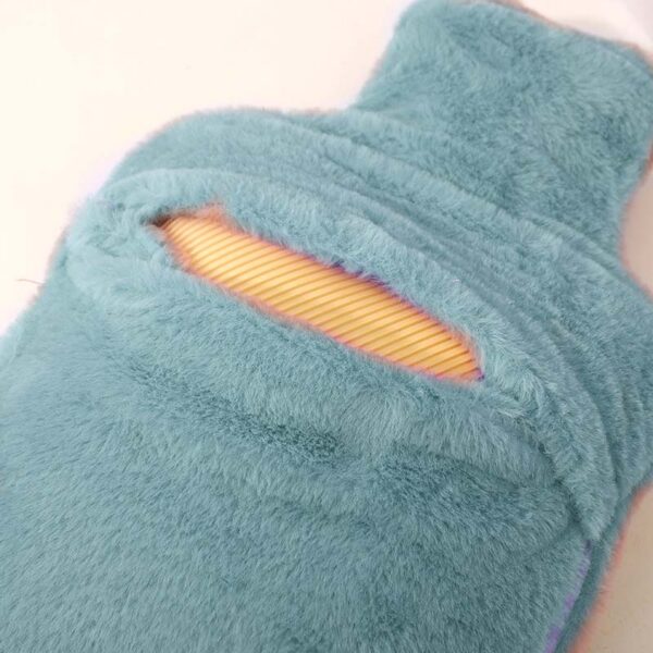aqua color hot water bottle