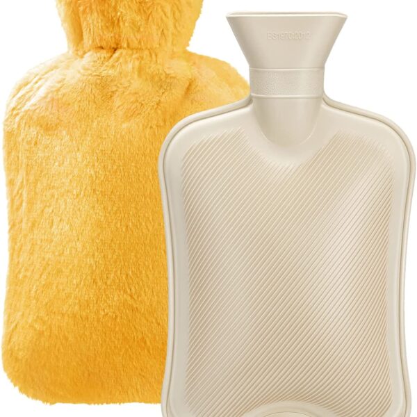 orange hot water bottle