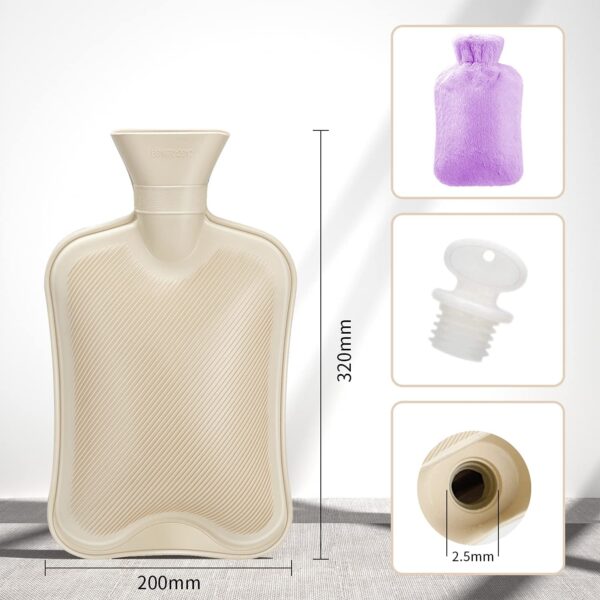 purple hot water bottle