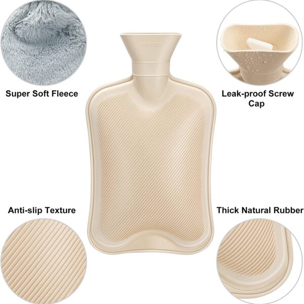 aqua color hot water bottle