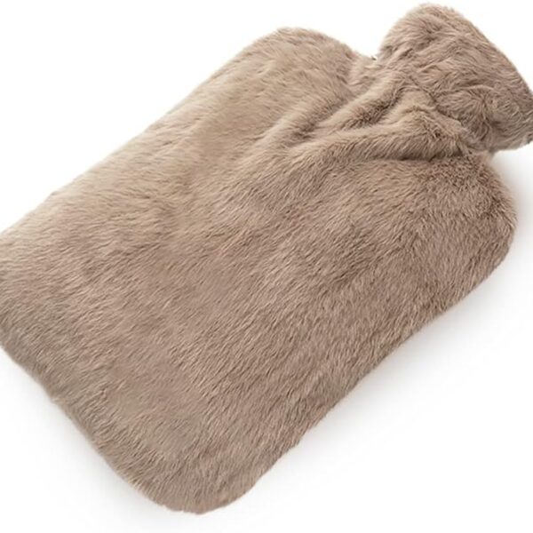 brown hot water bottle