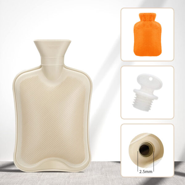 orange hot water bottle