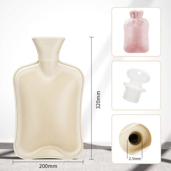 pink hot water bottle