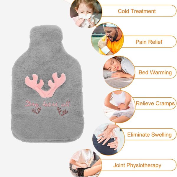 grey color hot water bottle