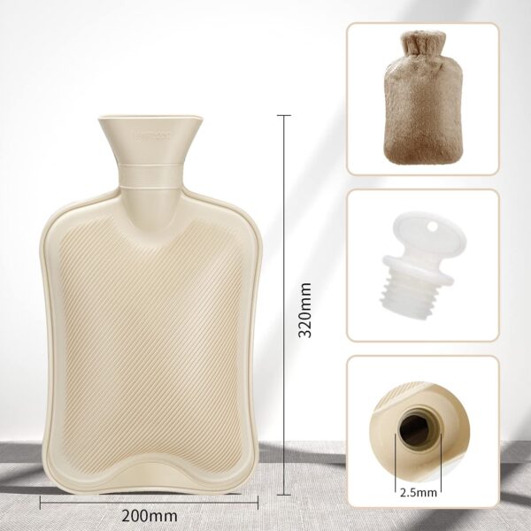 brown hot water bottle