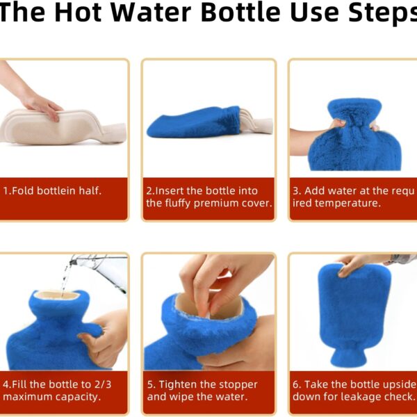 Blue Hot water bottle