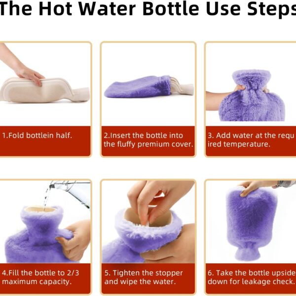 purple hot water bottle