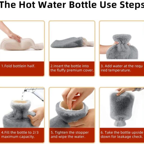 grey hot water bottle