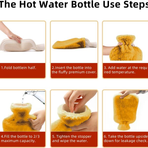 orange hot water bottle