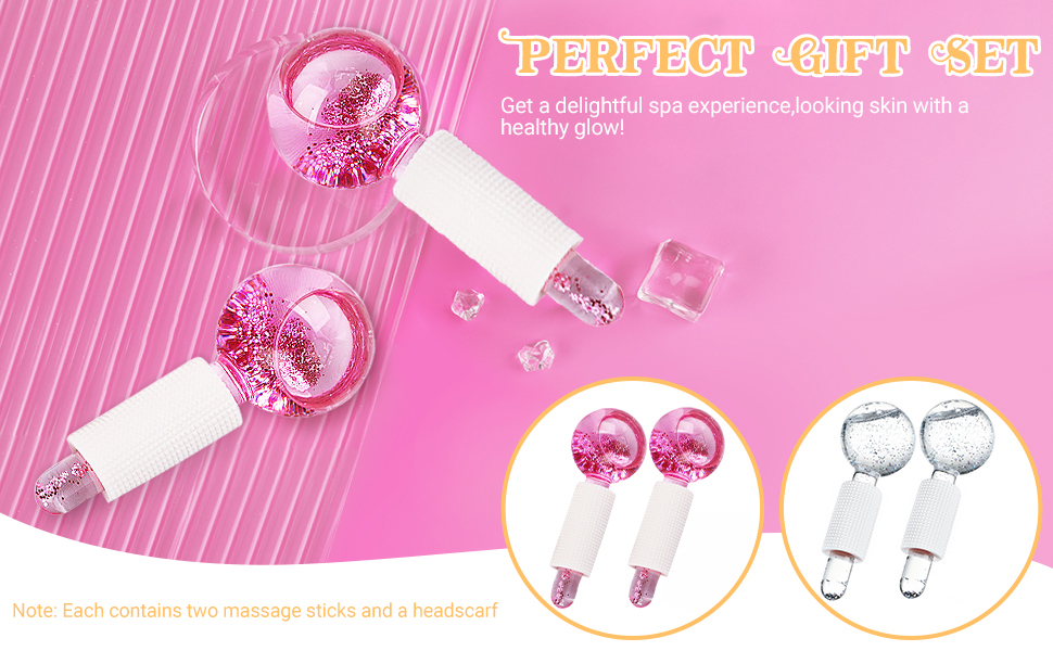 pink ice roller globe