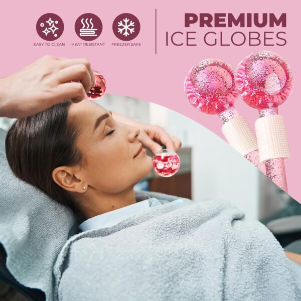 pink ice roller globe