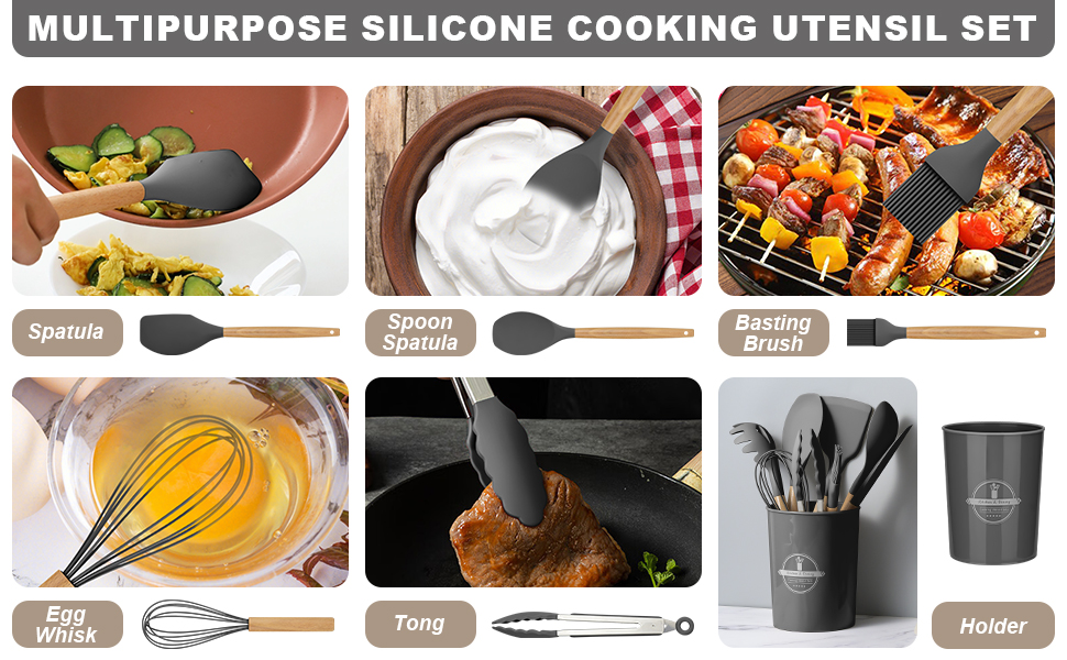 12 piece kitchen utensil set