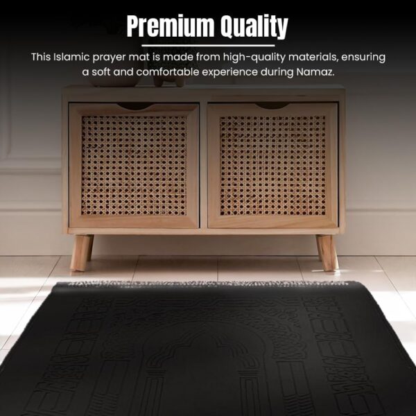 black prayer mat