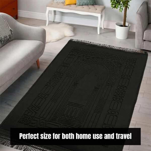 black prayer mat