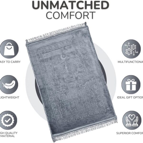 grey prayer mat