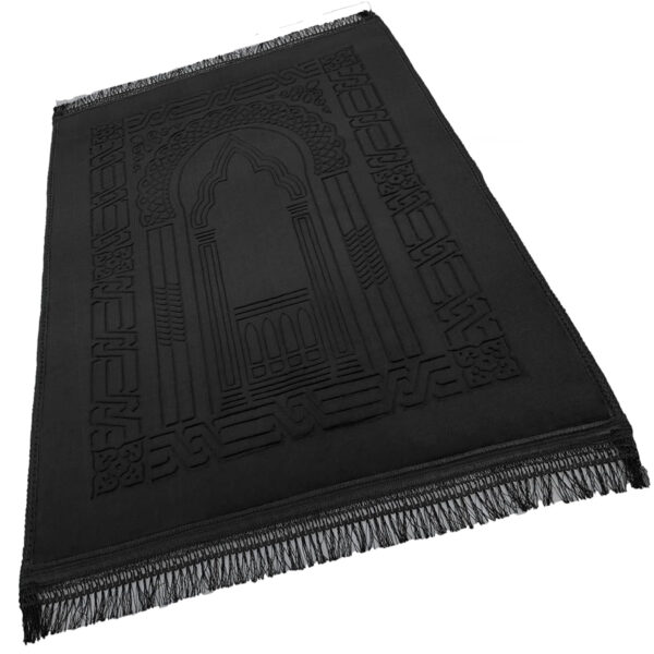 black prayer mat