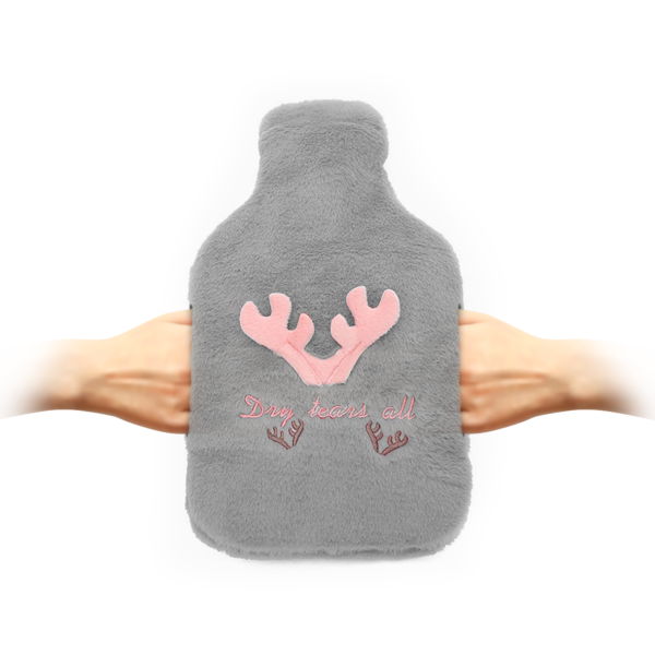 grey color hot water bottle