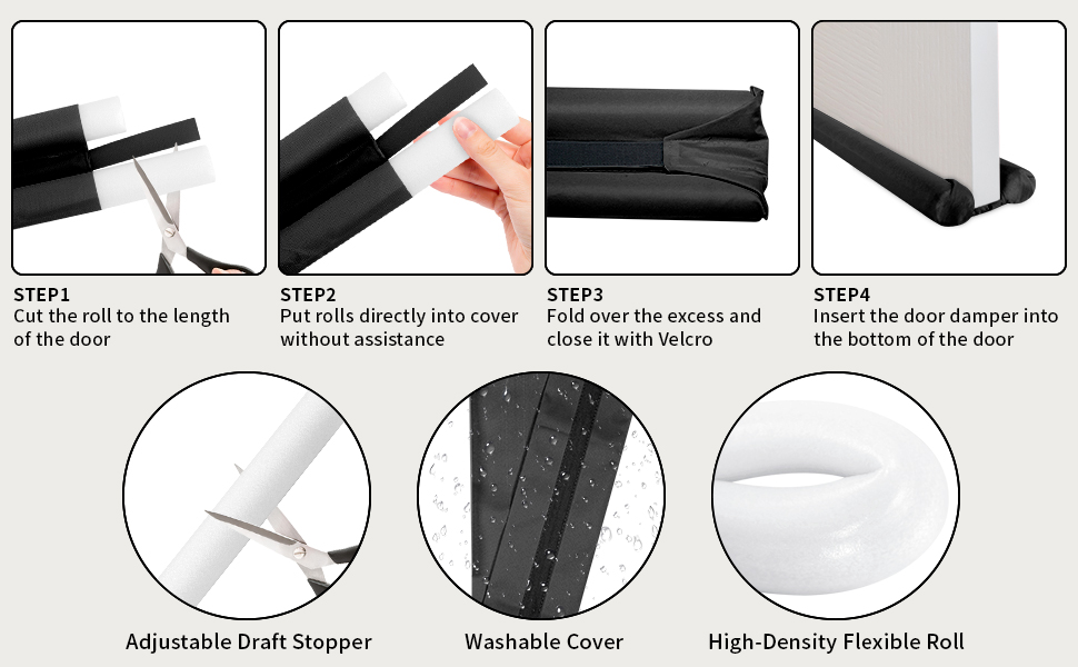 Door draft stopper