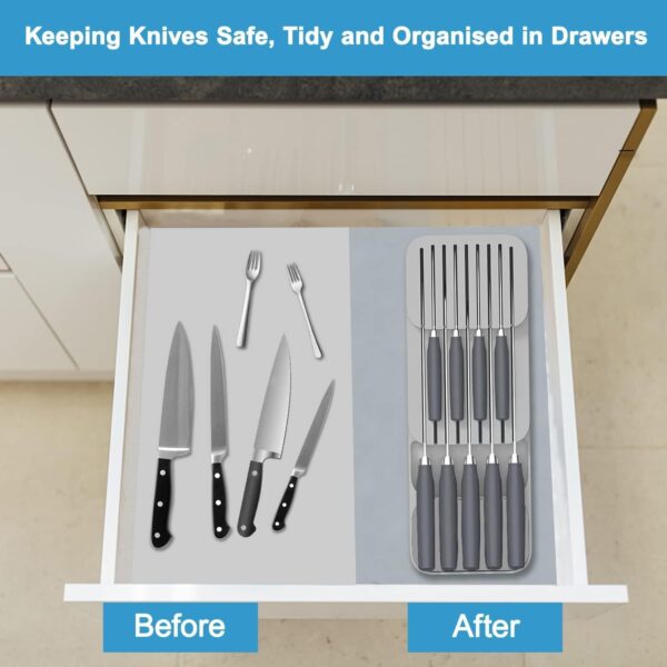 Knife organizer tray