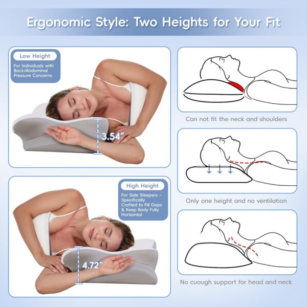 cervical pillow for neck & shoulder