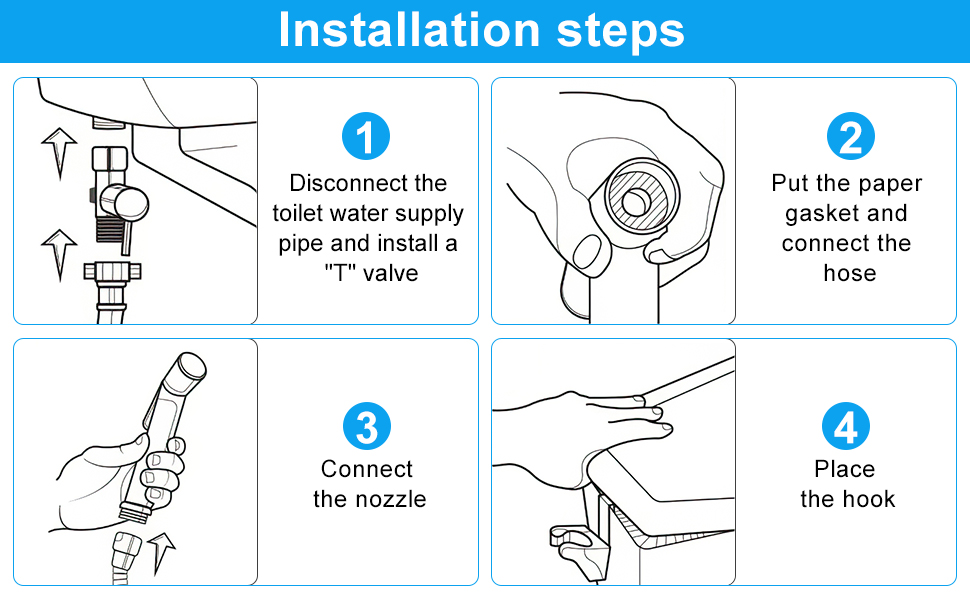 Toilet Sprayer with hose pipe
